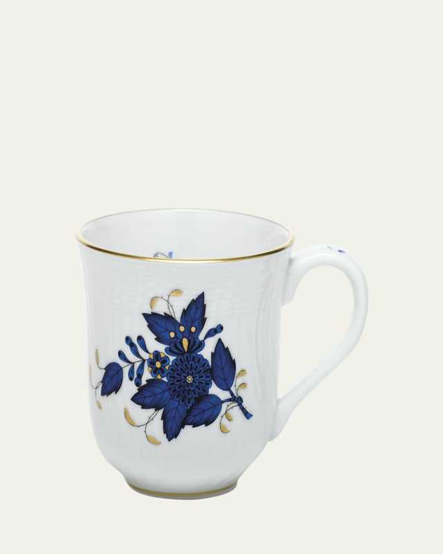 Chinese Bouquet Black Sapphire Mug